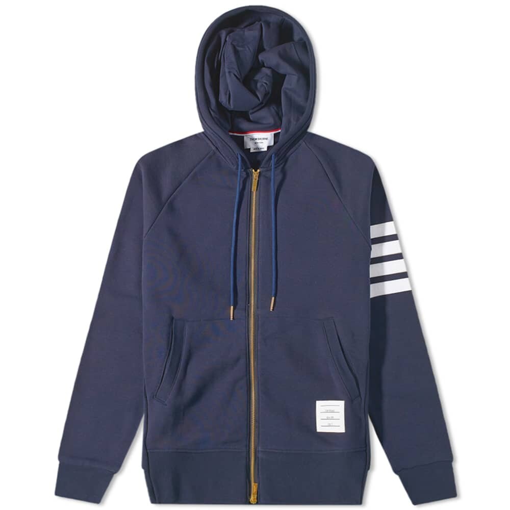 

Толстовка Thom Browne Engineered Stripe Hoody, Серый