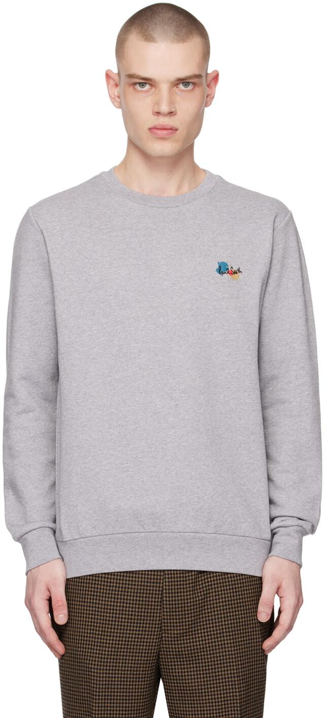 

Серый свитшот с брызгами краски Paul Smith