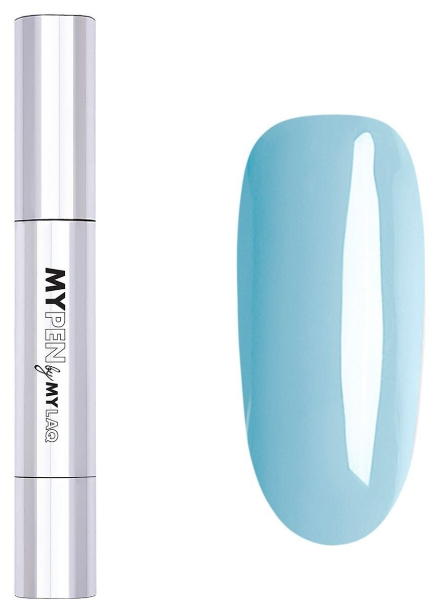 цена Mylaq My Pen 3w1 гибридный лак для ногтей, My Easy Light Blue