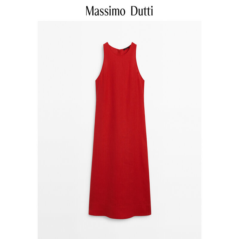 

Платье Massimo Dutti без рукавов, красный