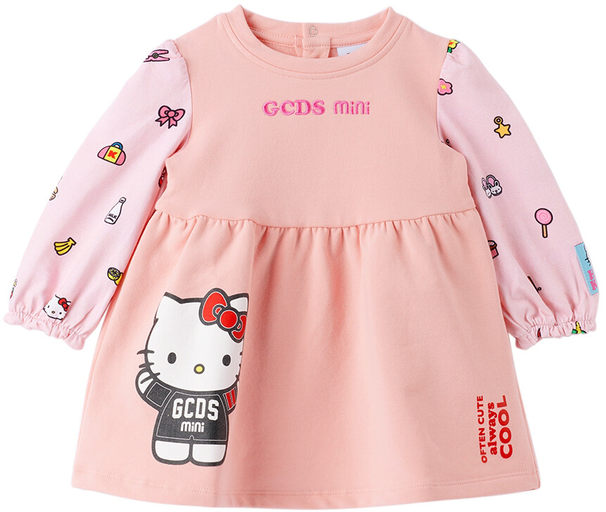

Розовое платье Baby Hello Kitty Edition GCDS Kids, Розовый