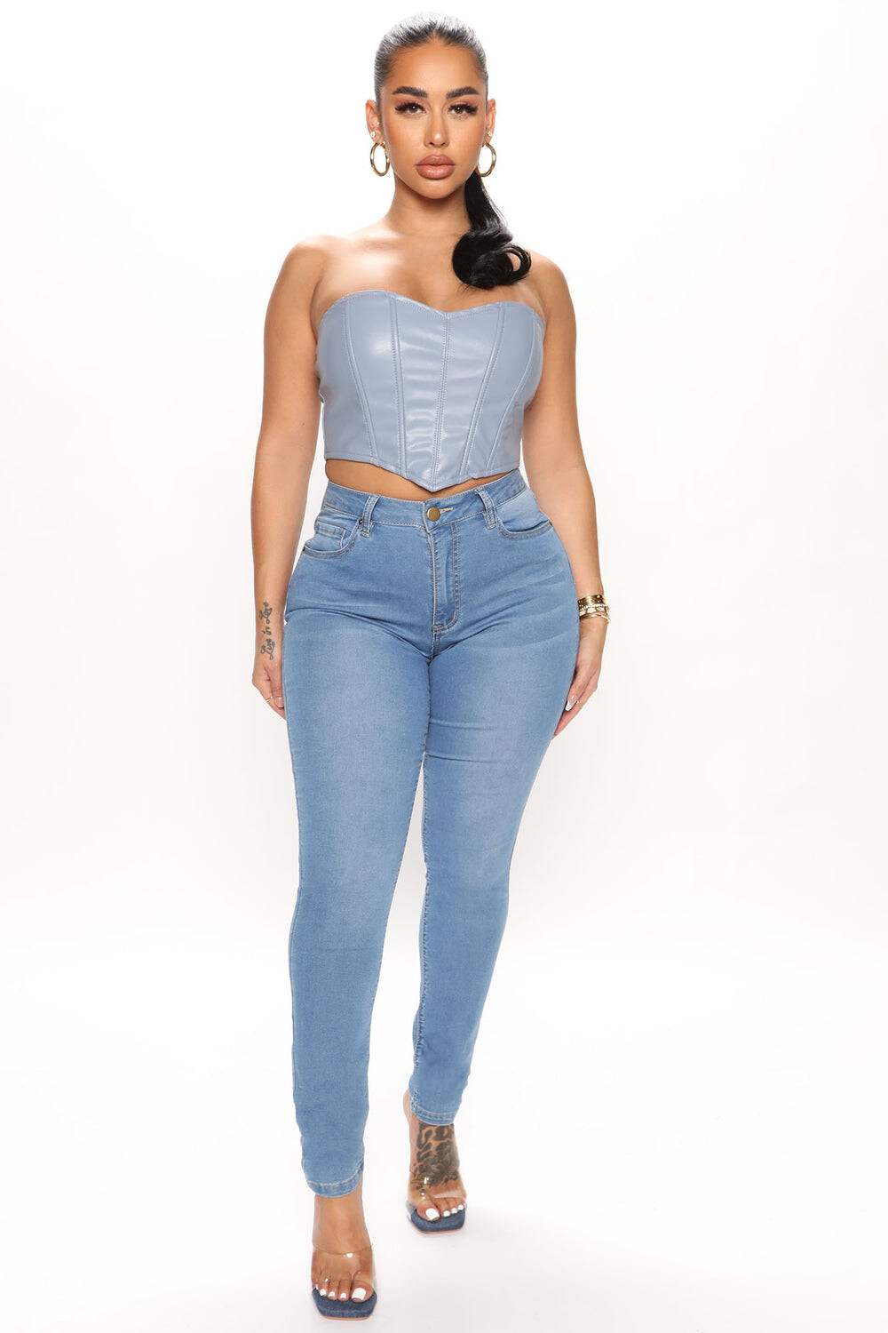 

Джинсы скинни Fashion Nova P991587, синий