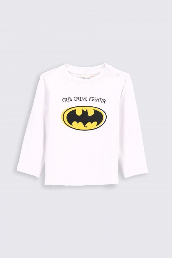 

Футболка с длинными рукавами Coccodrillo Batman, белый