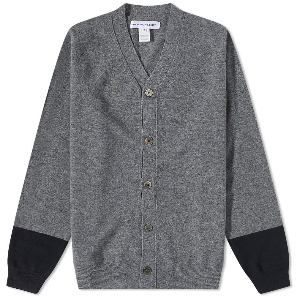 

Джемпер Comme des Garcons SHIRT Contrast Cuff Cardigan, Серый