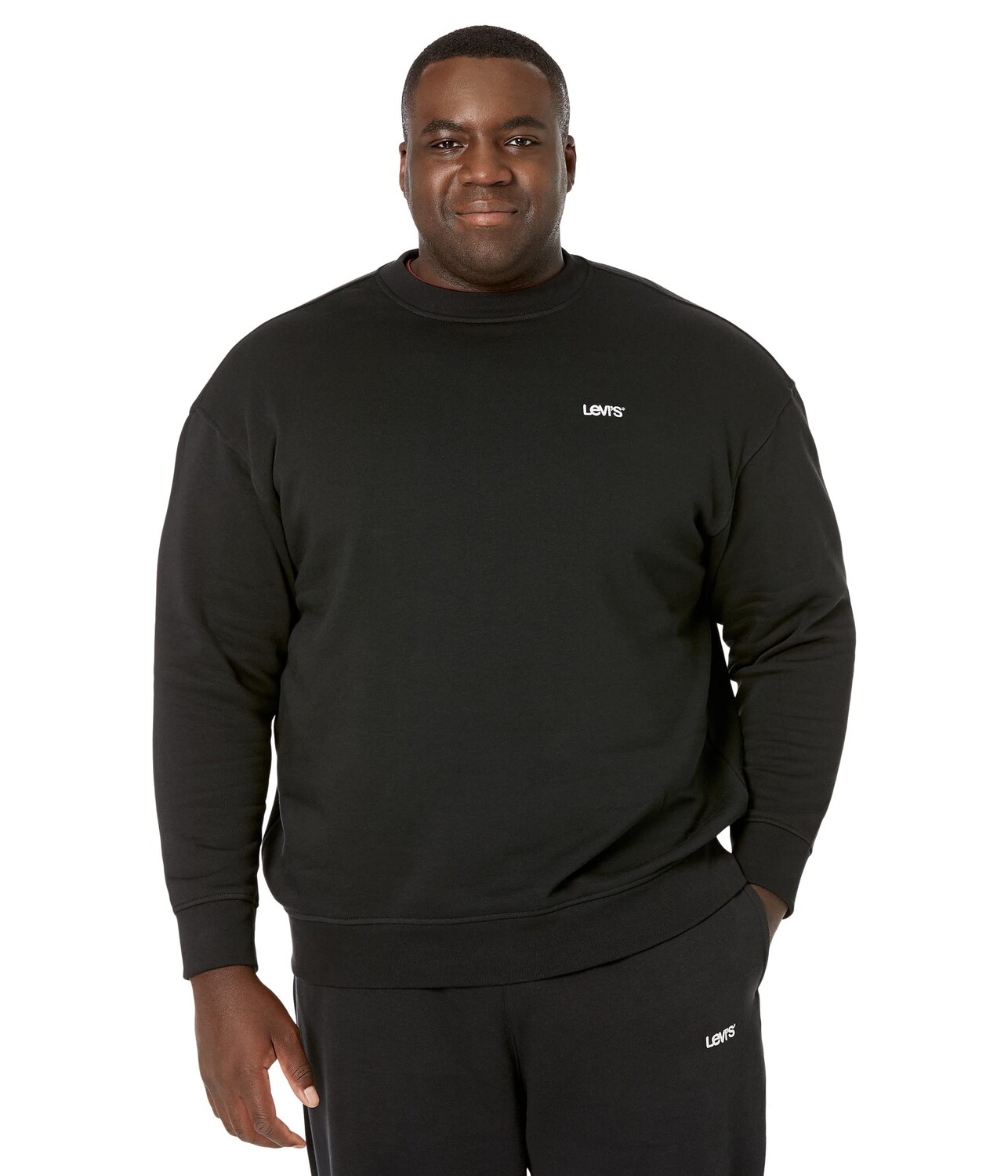 

Толстовка Levi's Mens, Big & Tall Seasonal Crew, Черный