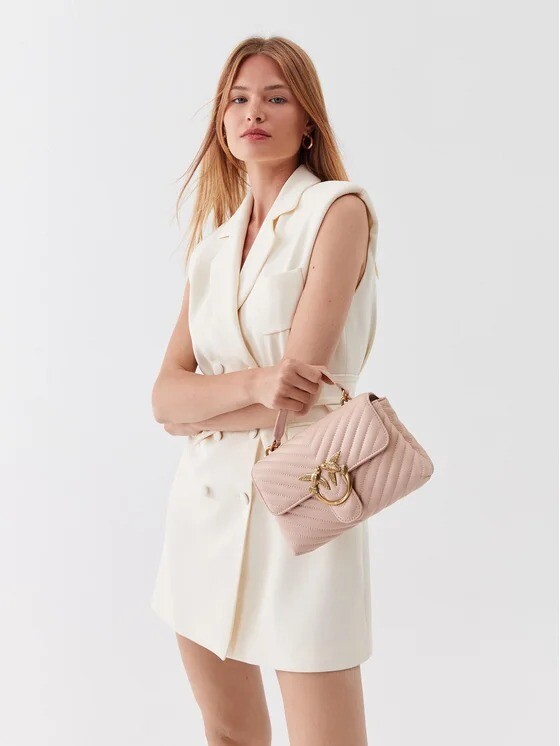 

Сумка CLASSIC LADY LOVE BAG PUFF CHEVRON Pinko, розовый