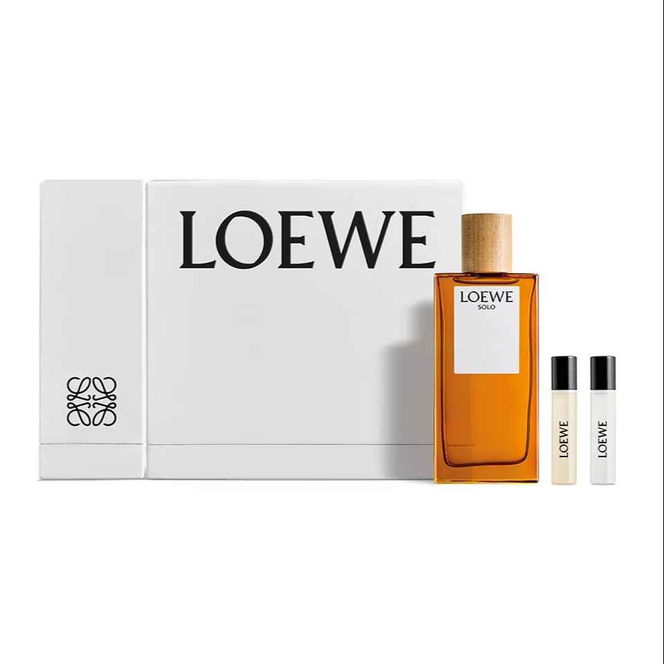 цена Парфюмерный набор Loewe Solo, 200мл + 10мл + 10мл