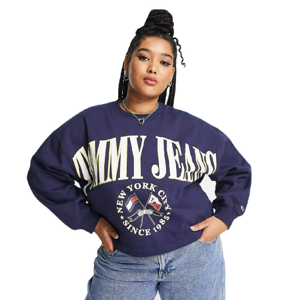 

Джемпер Tommy Jeans Plus Relaxed Crop Modern Crewneck