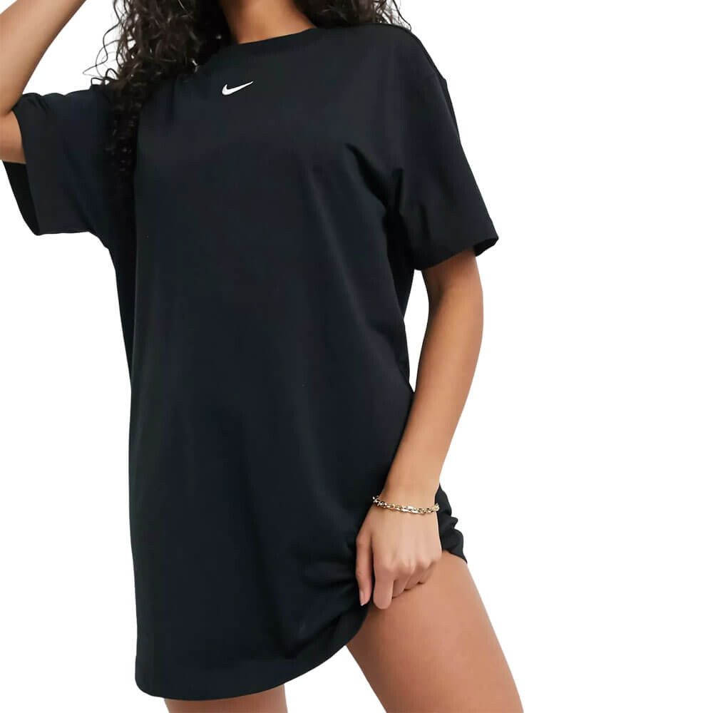 

Платье-футболка Nike Mini Swoosh Oversized, черный