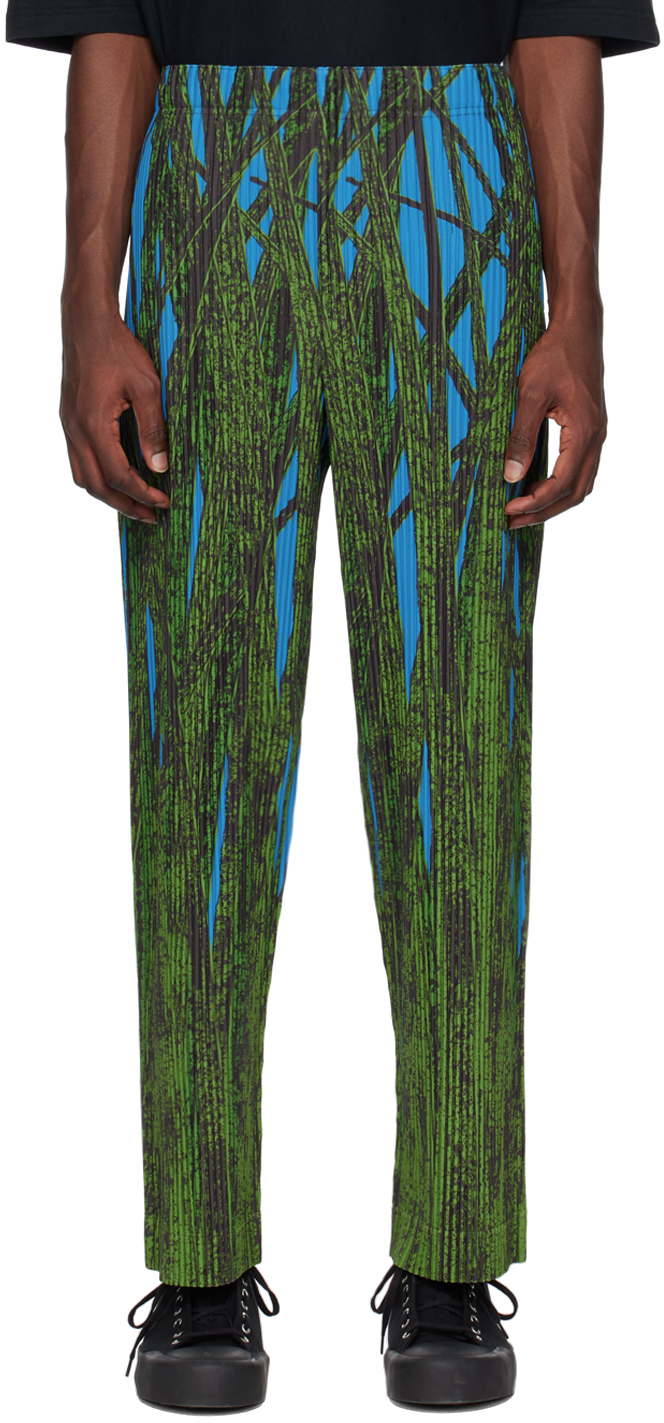 Полевые брюки зеленой травы Homme Plissé Issey Miyake фартук приталенный полевые травы размер