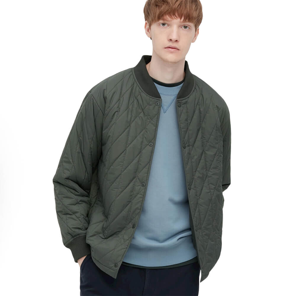 

Стеганая куртка Uniqlo Heattech, оливковый