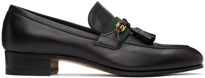 

Черные лоферы Web с переплетением G Gucci