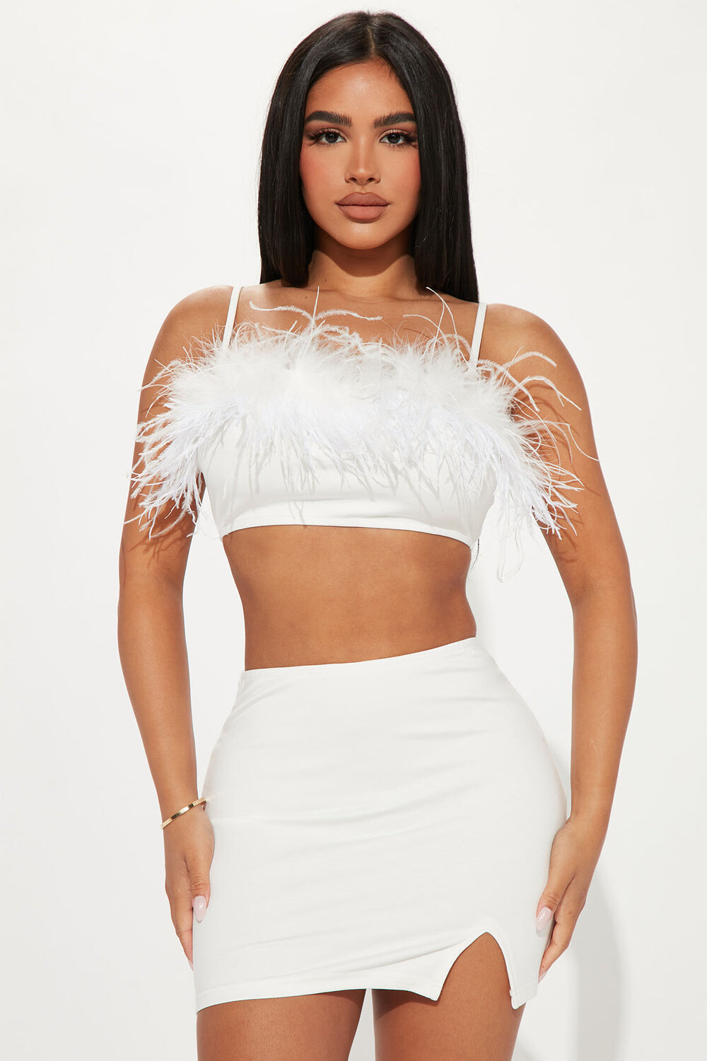 

Юбка Fashion Nova HDC29167, слоновая кость