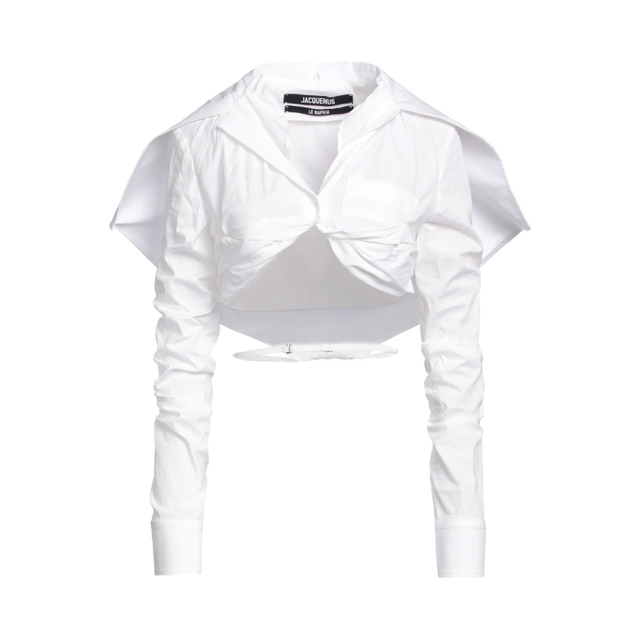 Блуза Jacquemus, белый fracomina блуза белая рукав кружево m