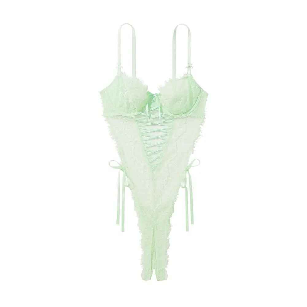 

Боди Victoria's Secret Very Sexy Crotchless Wicked Teddy, светло-зеленый