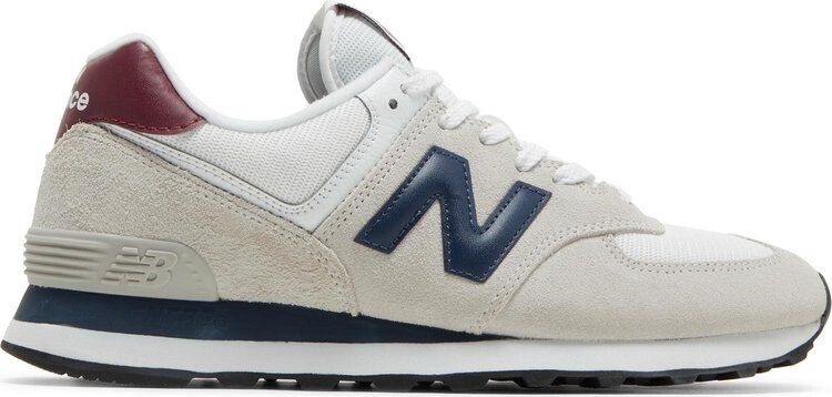 

Кроссовки New Balance 574, кремовый/бордовый, Красный