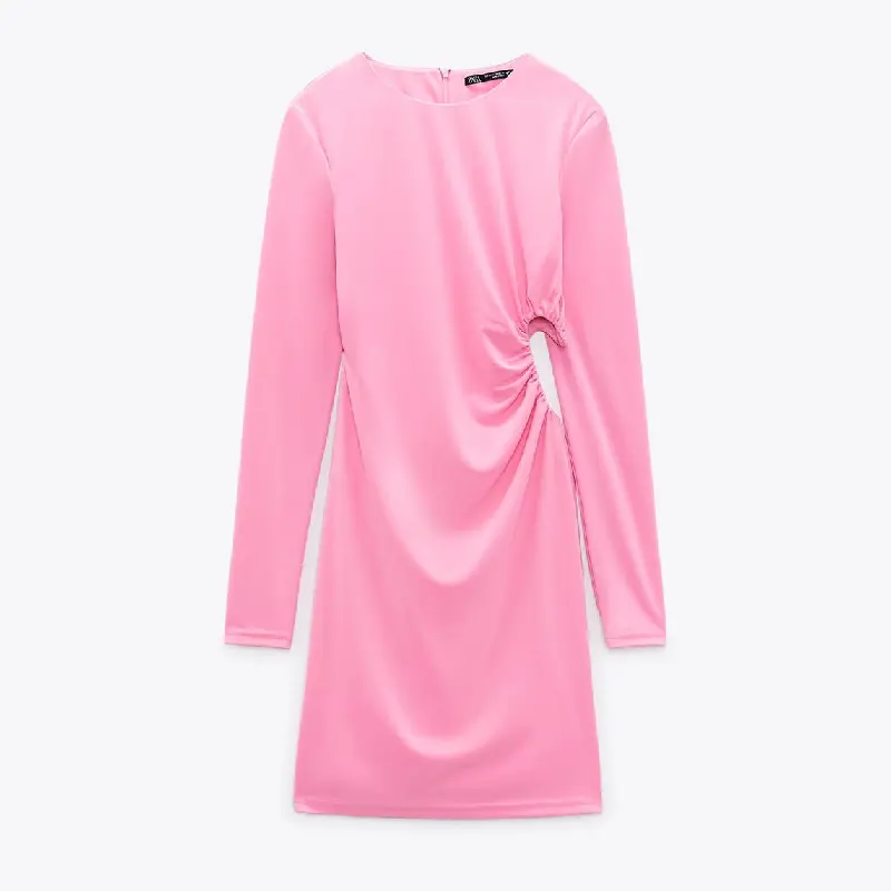 

Платье Zara Heart Cut-out Short, розовый