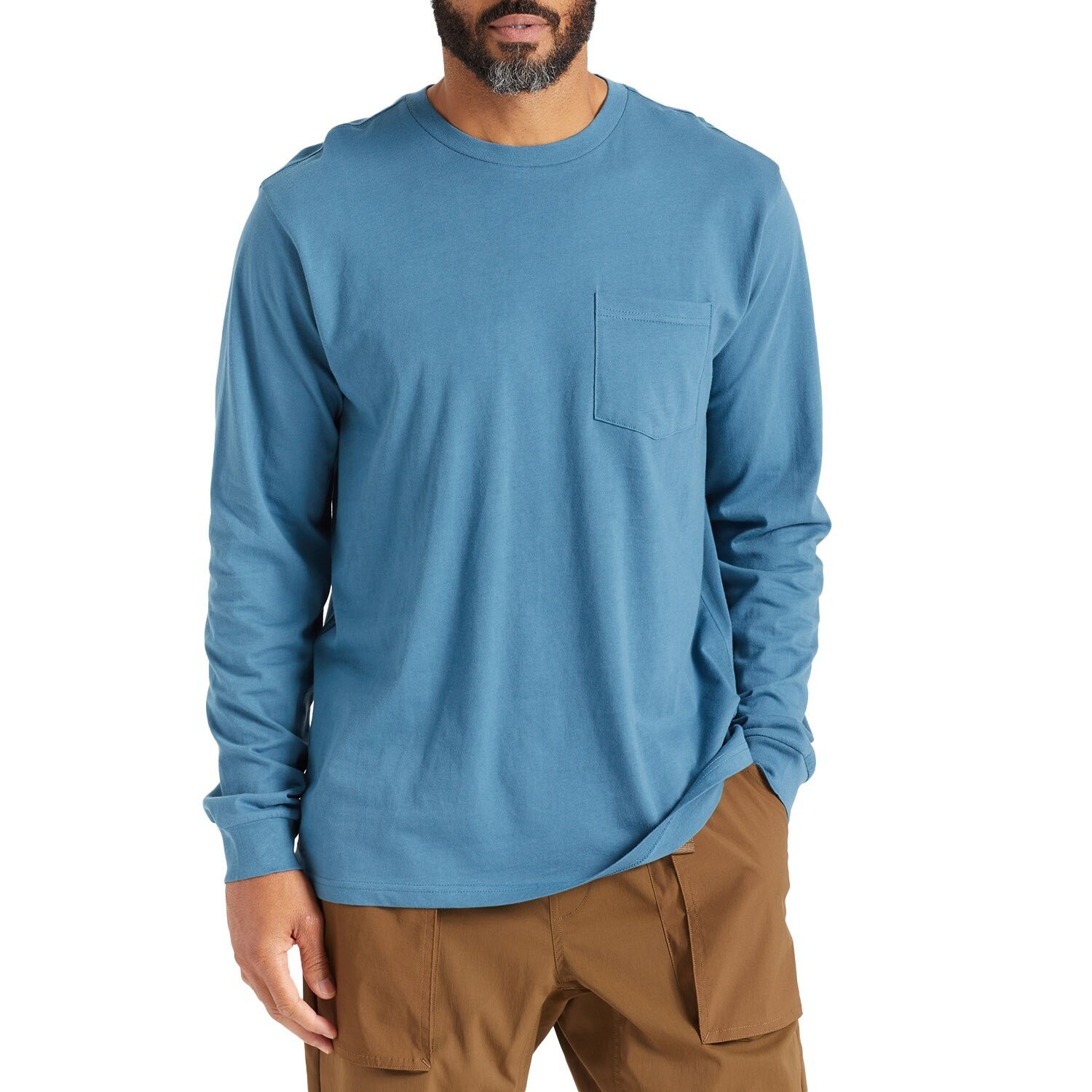 

Футболка Brixton Basic Pocket с длинными рукавами, indian teal