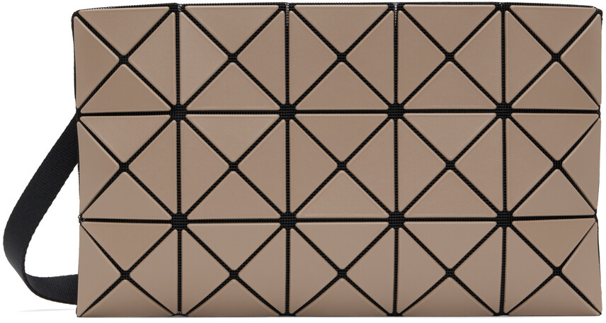 

Коричневая матовая сумка через плечо Lucent Bao Bao Issey Miyake