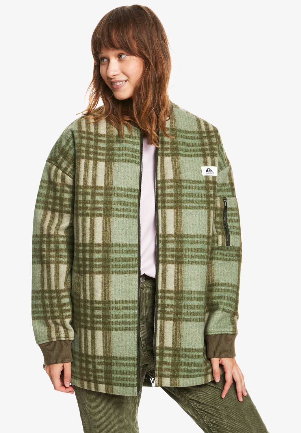 

Пальто короткое Quiksilver, зеленый
