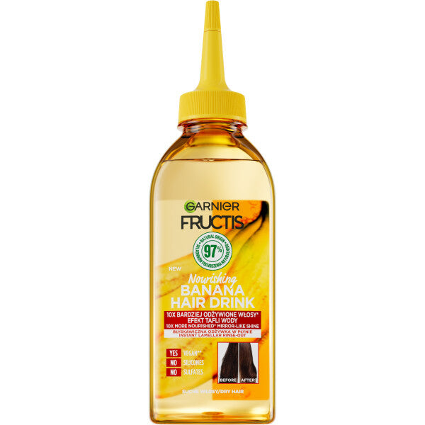 

Garnier Fructis Hair Drink Banana жидкий кондиционер ламеллярный моментальный для сухих волос 200мл