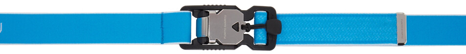 

Синий эластичный ремень с логотипом Lift Lock Fumito Ganryu