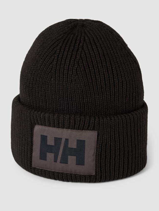 

Шапка с нашивкой-лейблом Helly Hansen, черный