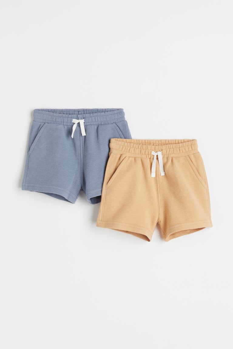 

Комплект из двух спортивных шорт H&M, синий/бежевый