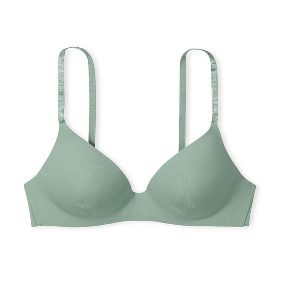 

Бюстгальтер без косточек Victoria's Secret The T-shirt Lightly Lined, светло-зеленый