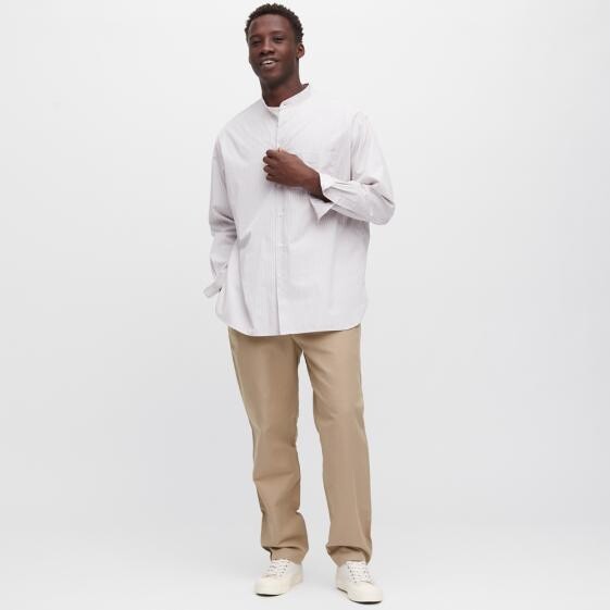 

Брюки мужские Uniqlo Linen Blend Relaxed Fit Trousers, бежевый