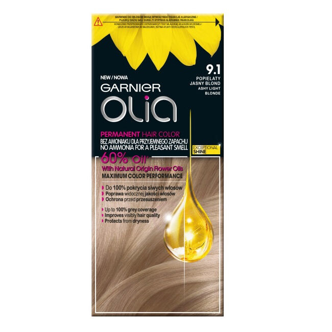 

Garnier Олия краска для волос 9.1 Пепельный Светло-Русый