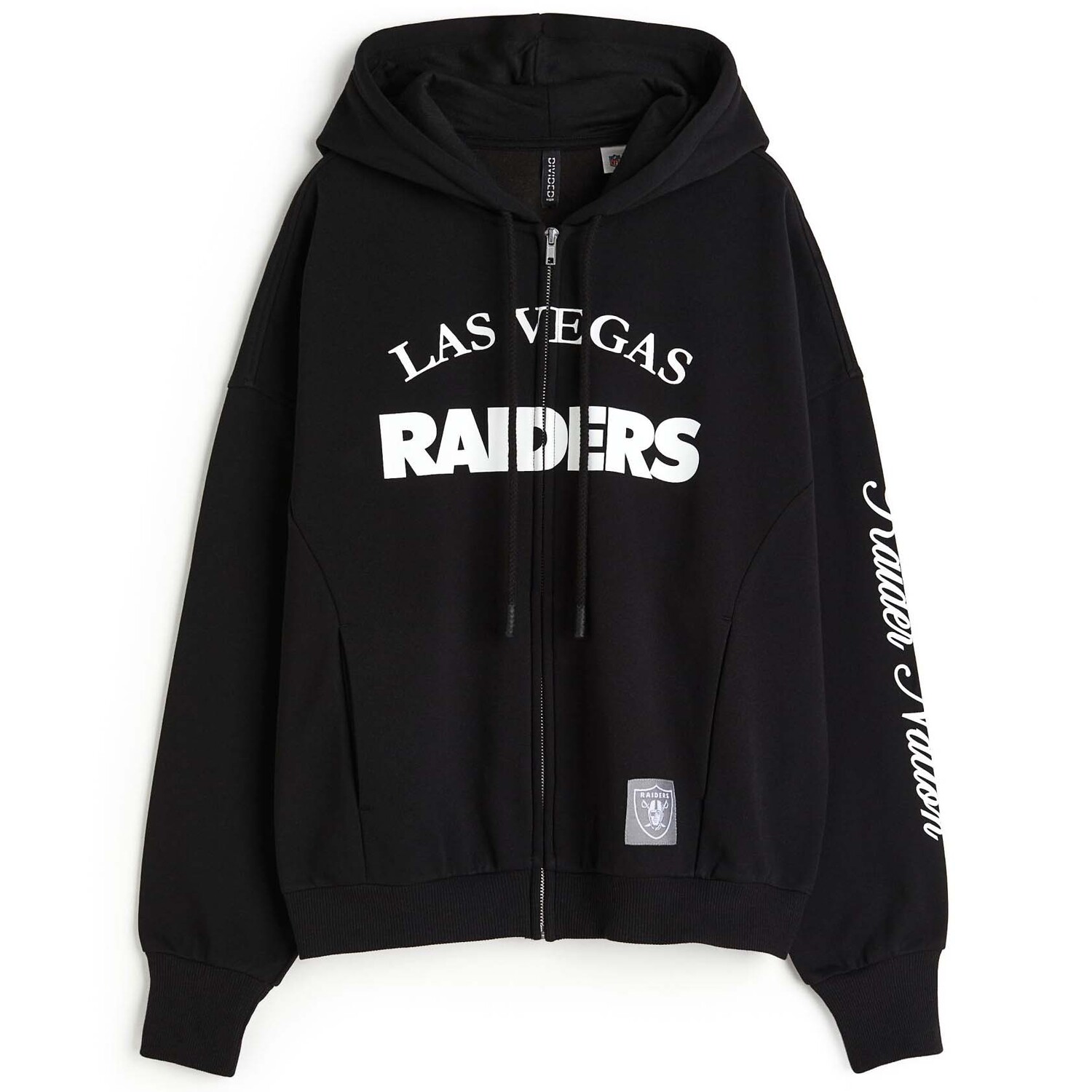 

Толстовка H&M NFL Oversized Printed Hooded, черный