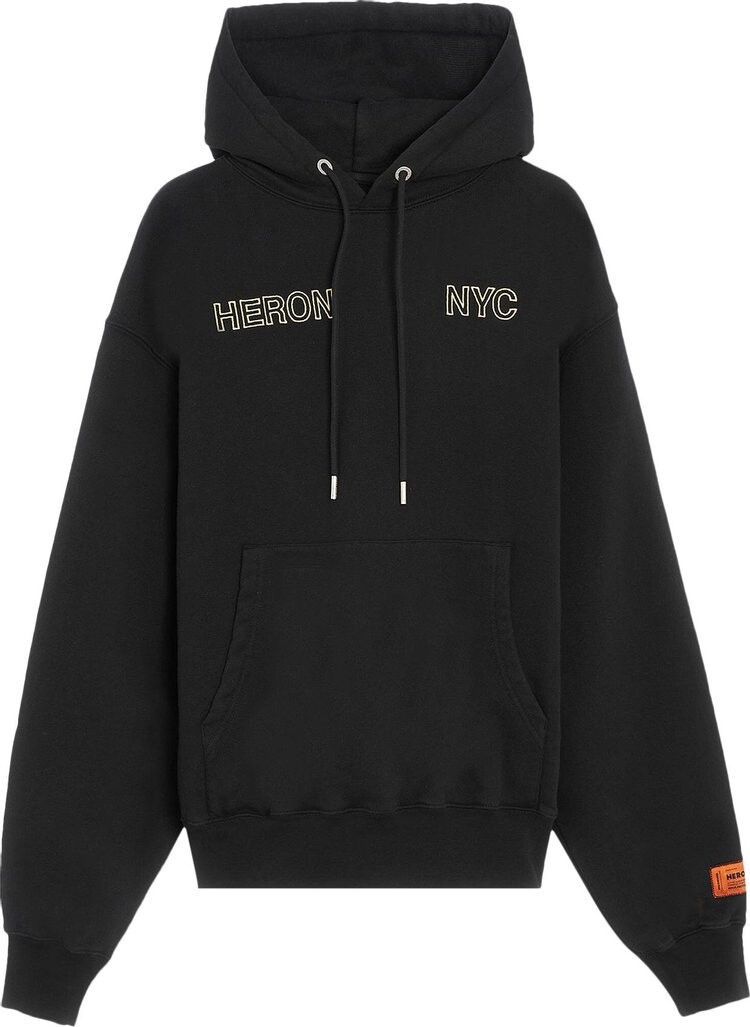 

Худи Heron Preston Graphic Print Logo Hoodie 'Black', черный