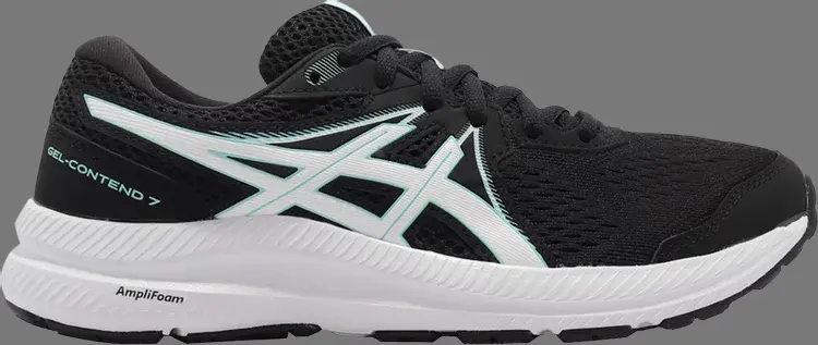 

Кроссовки gel contend 7 'black clear blue' Asics, черный
