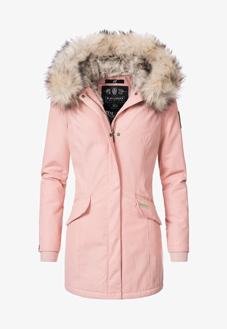 Пальто зимнее Navahoo приталенное, розовый пальто зимнее navahoo приталенное персиковый