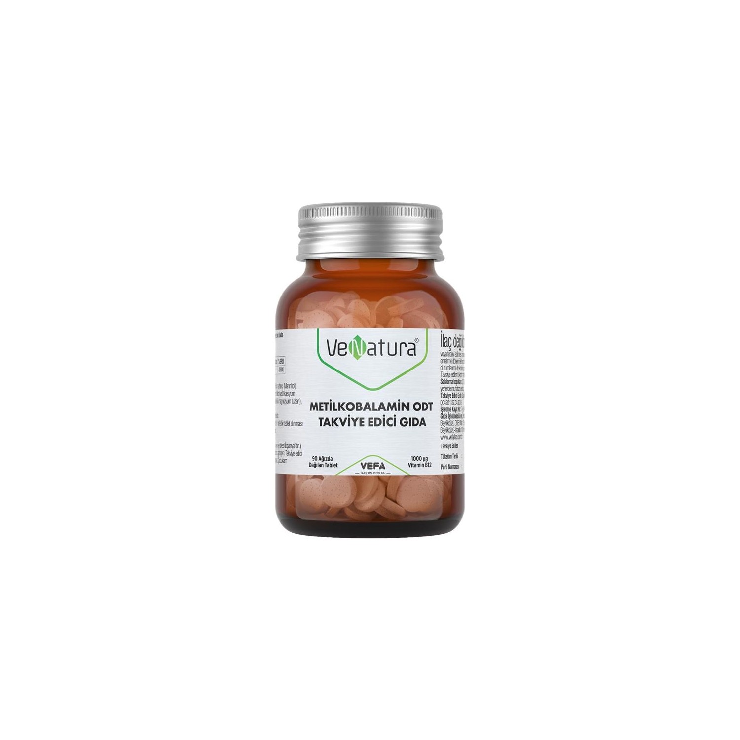 Метилкобаламин Venatura, 90 таблеток пищевая добавка сосуды эластичные 90 таблеток