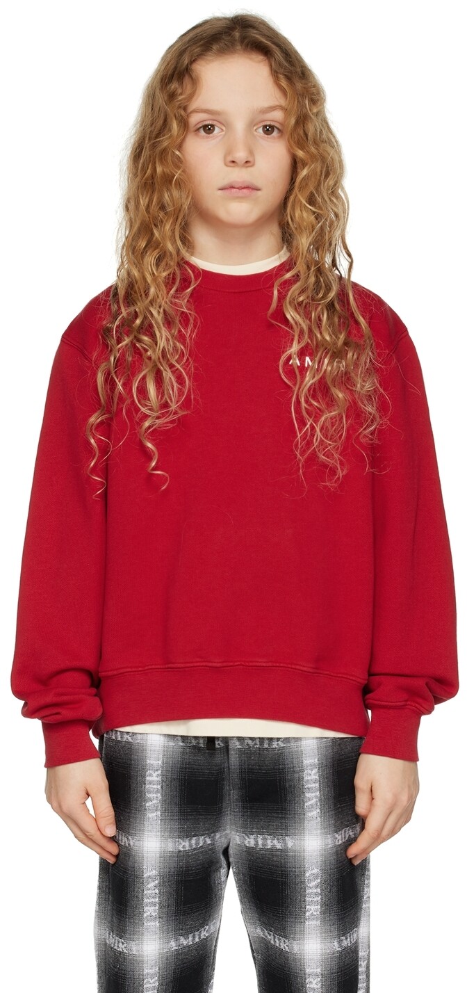 

Детский свитер с рисунком Red Bones AMIRI