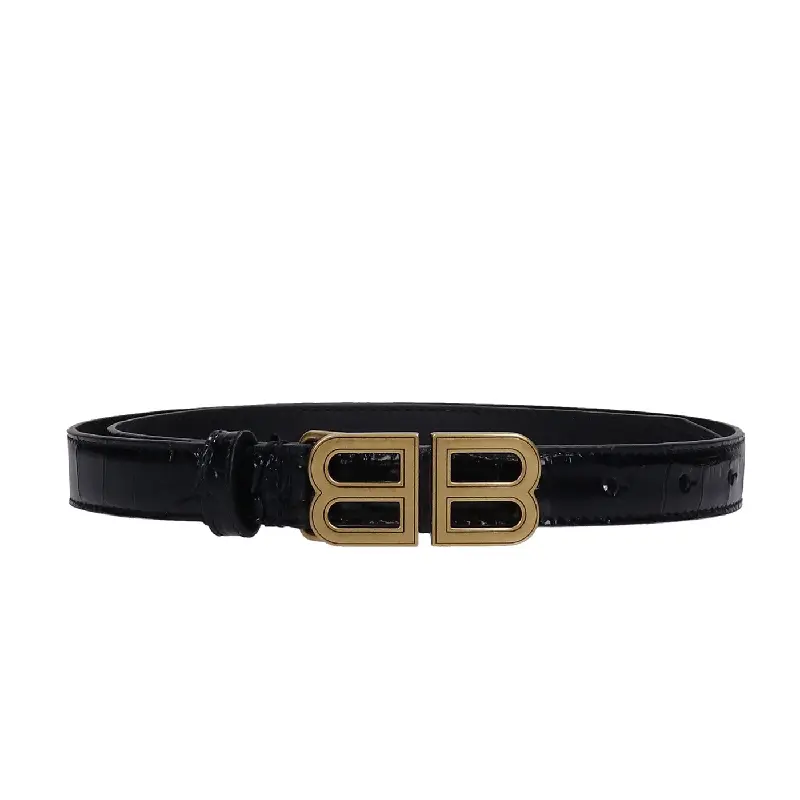 

Ремень Balenciaga Bb Hourgl 20 Leather, черный