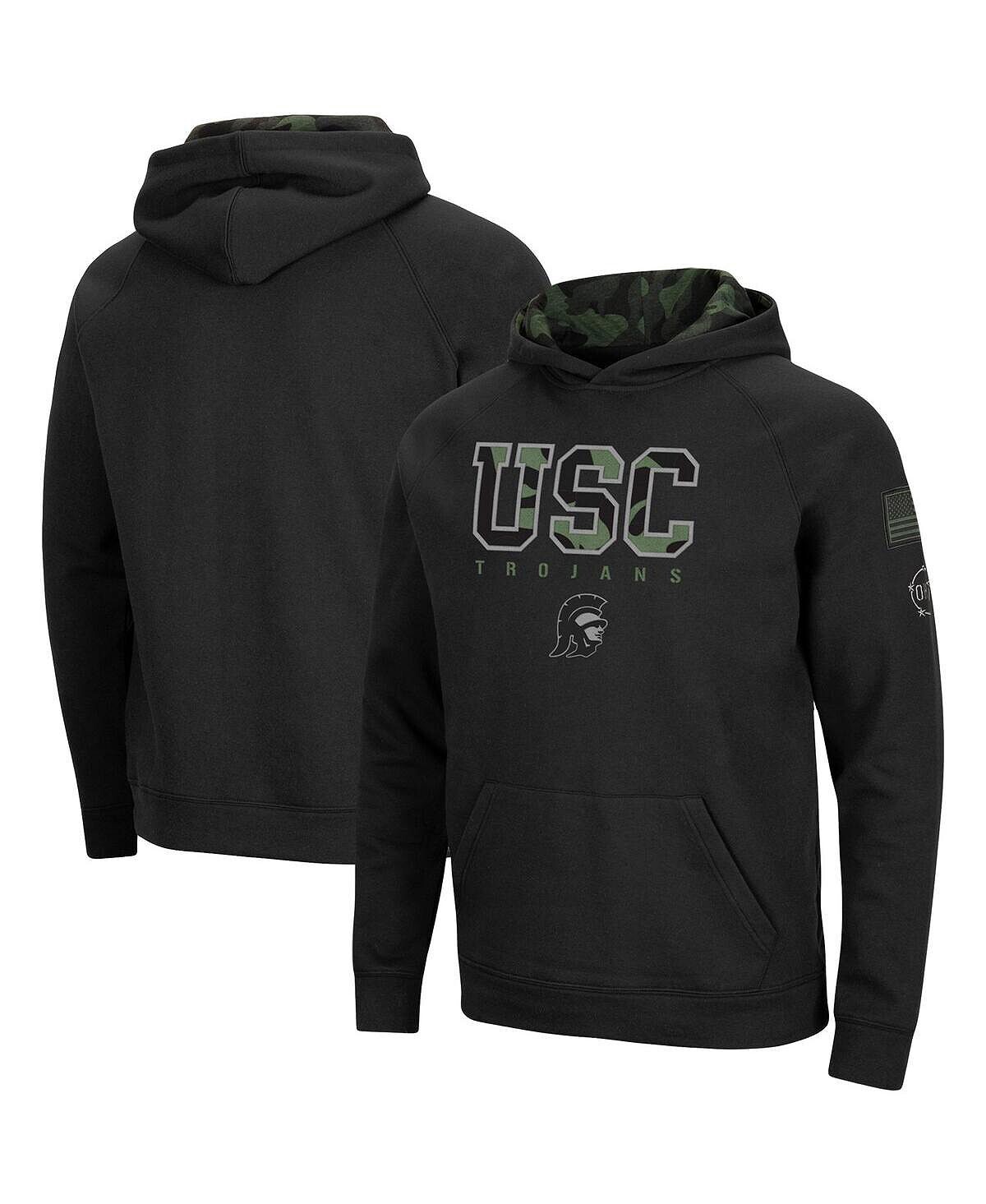 

Мужская черная толстовка с капюшоном реглан usc trojans oht в стиле милитари Colosseum, черный