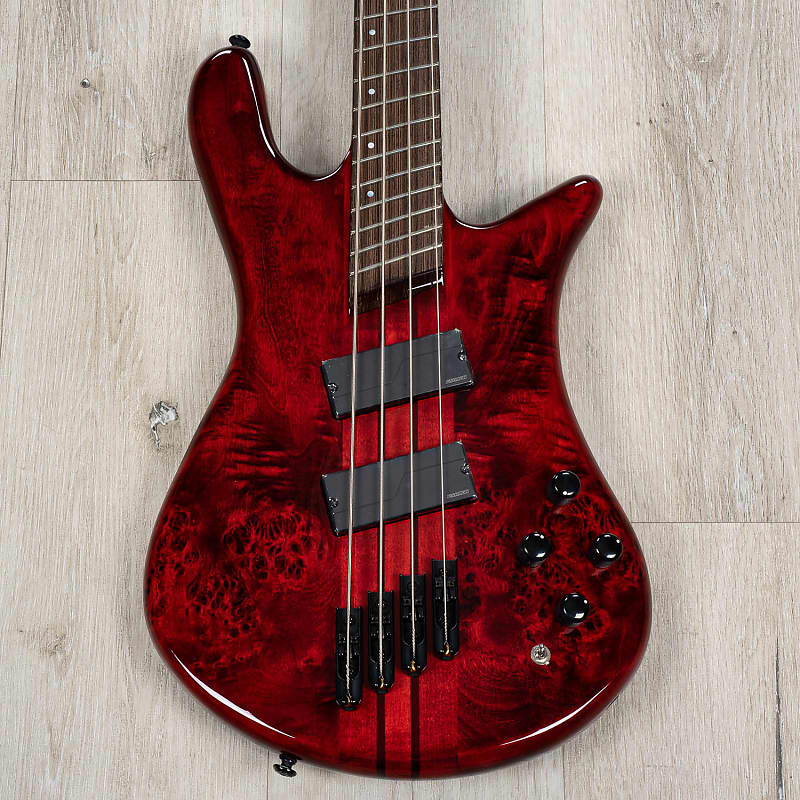 Басс гитара Spector NS Dimension 4 Multi-Scale Bass, Wenge Fretboard, Inferno Red