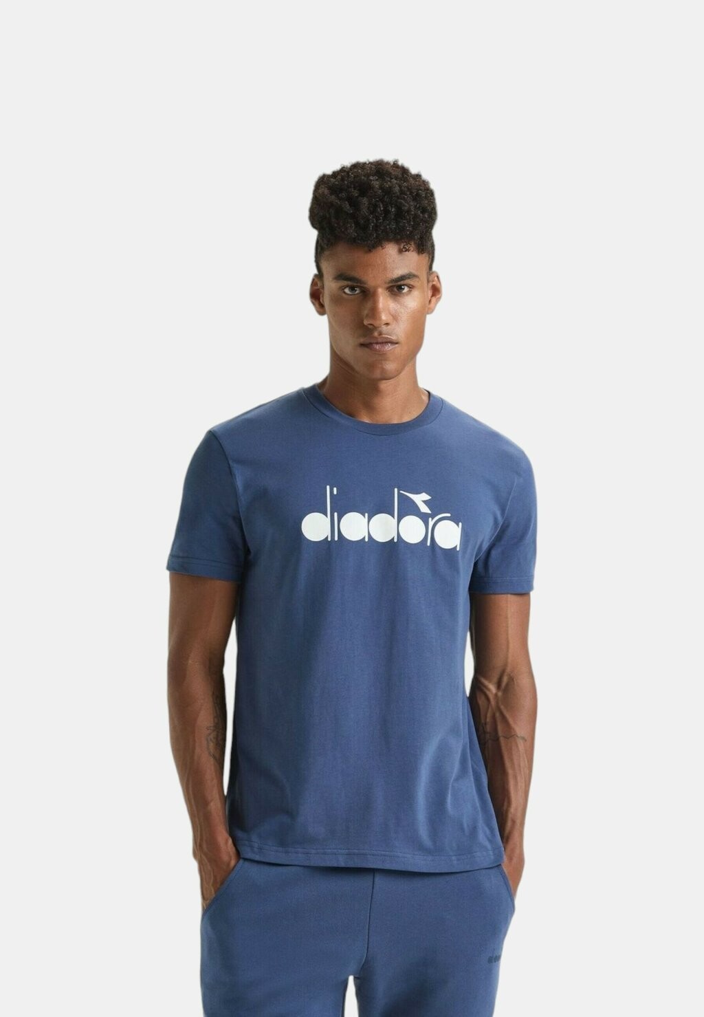 

Футболка с принтом Diadora, синий