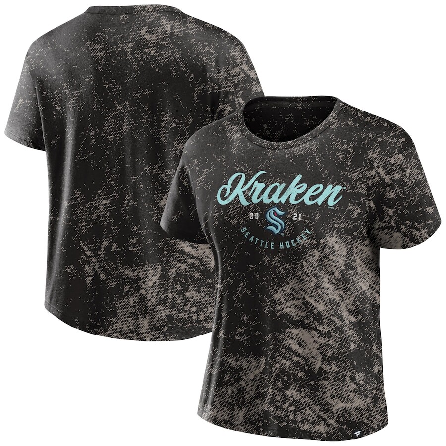 

Футболка с коротким рукавом Fanatics Branded Seattle Kraken, черный