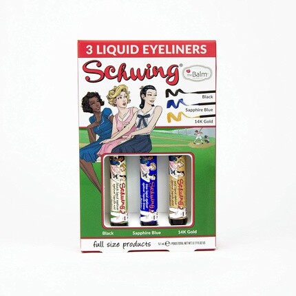 

Подарочный набор жидкой подводки для глаз theBalm Cosmetics SCHWING TRIO