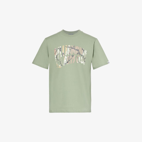 Футболка из хлопкового джерси с логотипом camo arch Billionaire Boys Club, зеленый