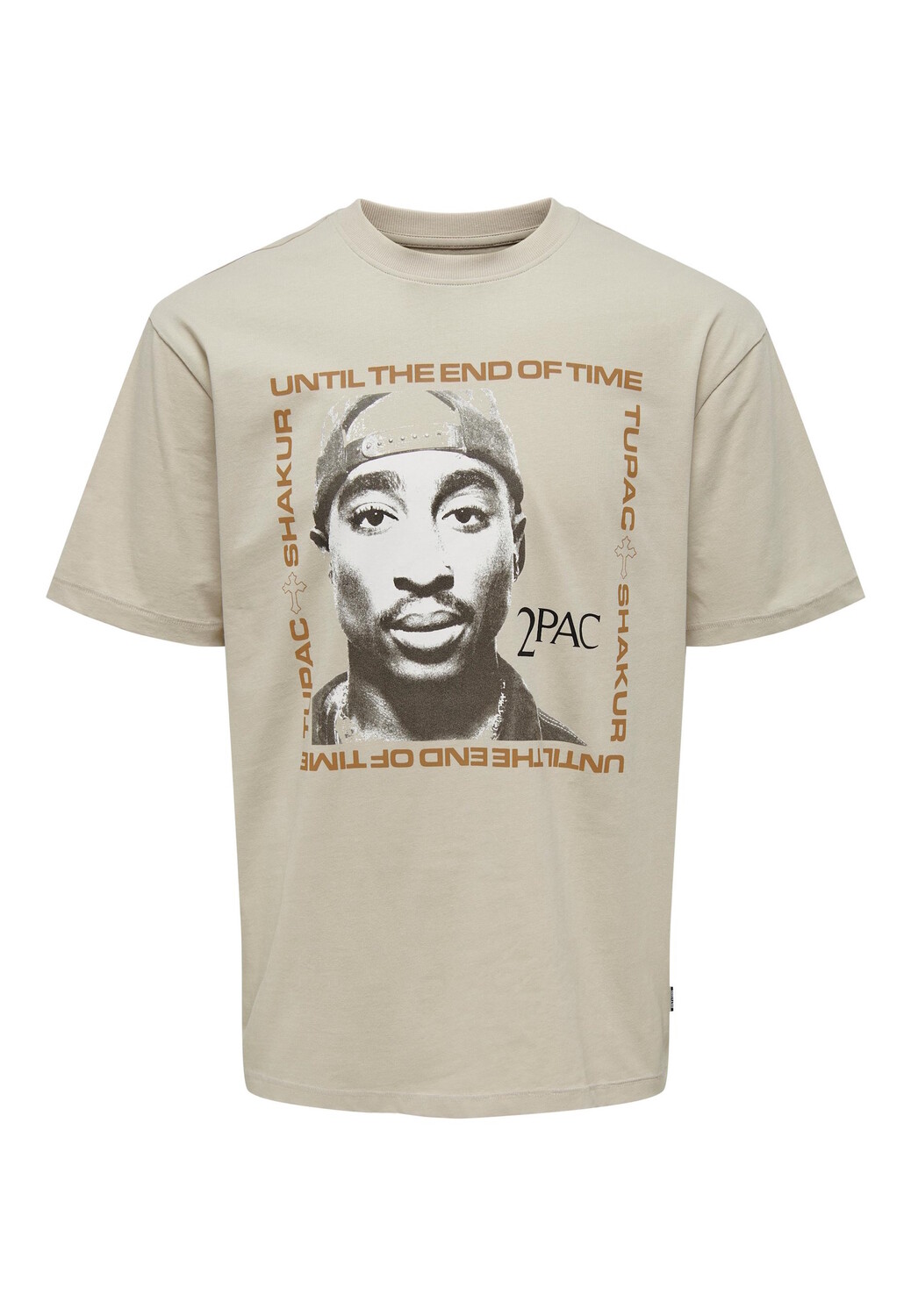 

Футболка ONLY Tupac', бежевый