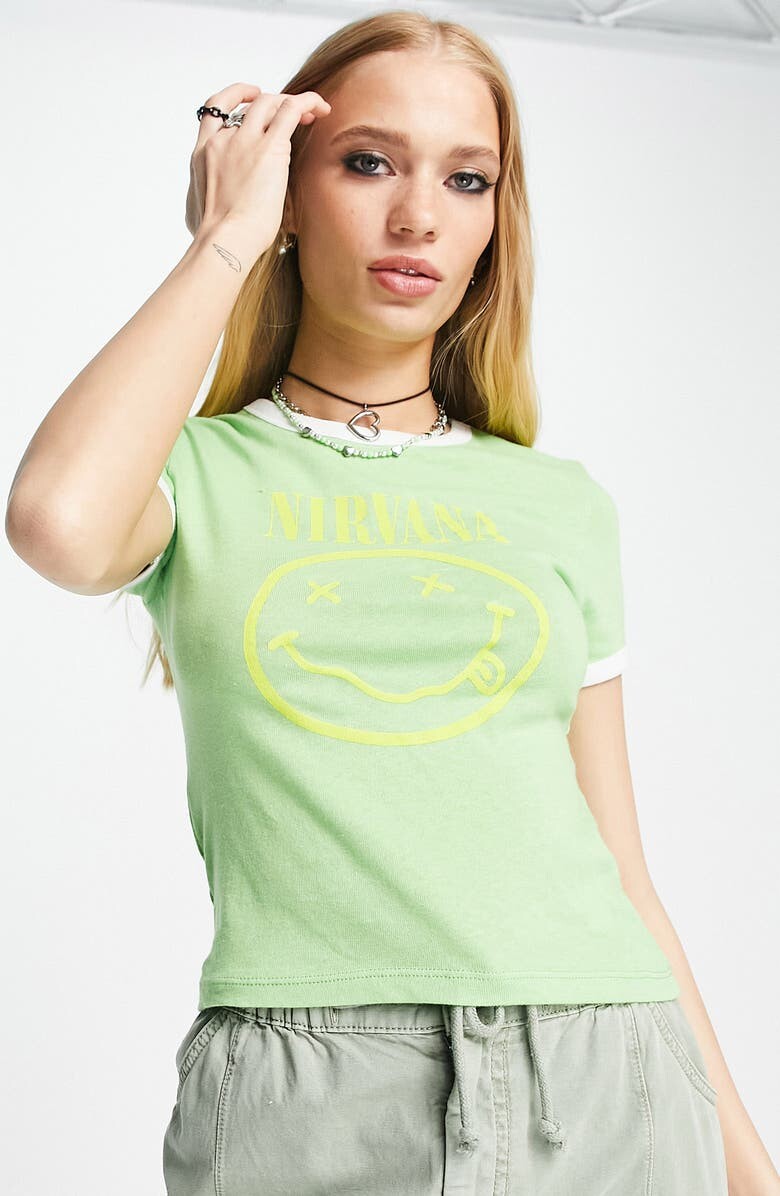 

Футболка Nirvana с графическим принтом для малышей TOPSHOP