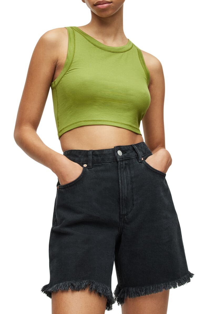 

Укороченная майка Rina Stretch ALLSAINTS, зеленый