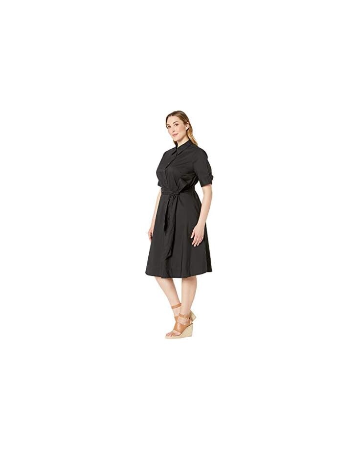 

Платье LAUREN Ralph Lauren Plus-Size Cotton-Blend Shirtdress, цвет Polo Black