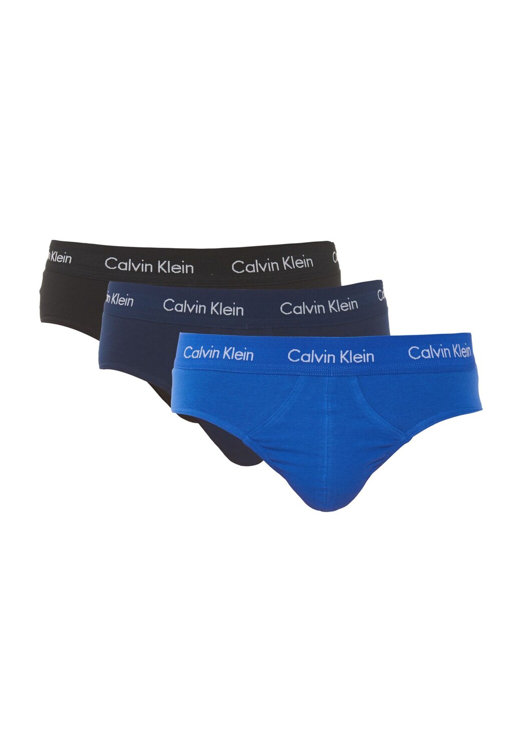 

Трусы на бедрах, 3 шт., пояс с логотипом, для мужчин Calvin Klein, цвет Cobalt Wat Blue