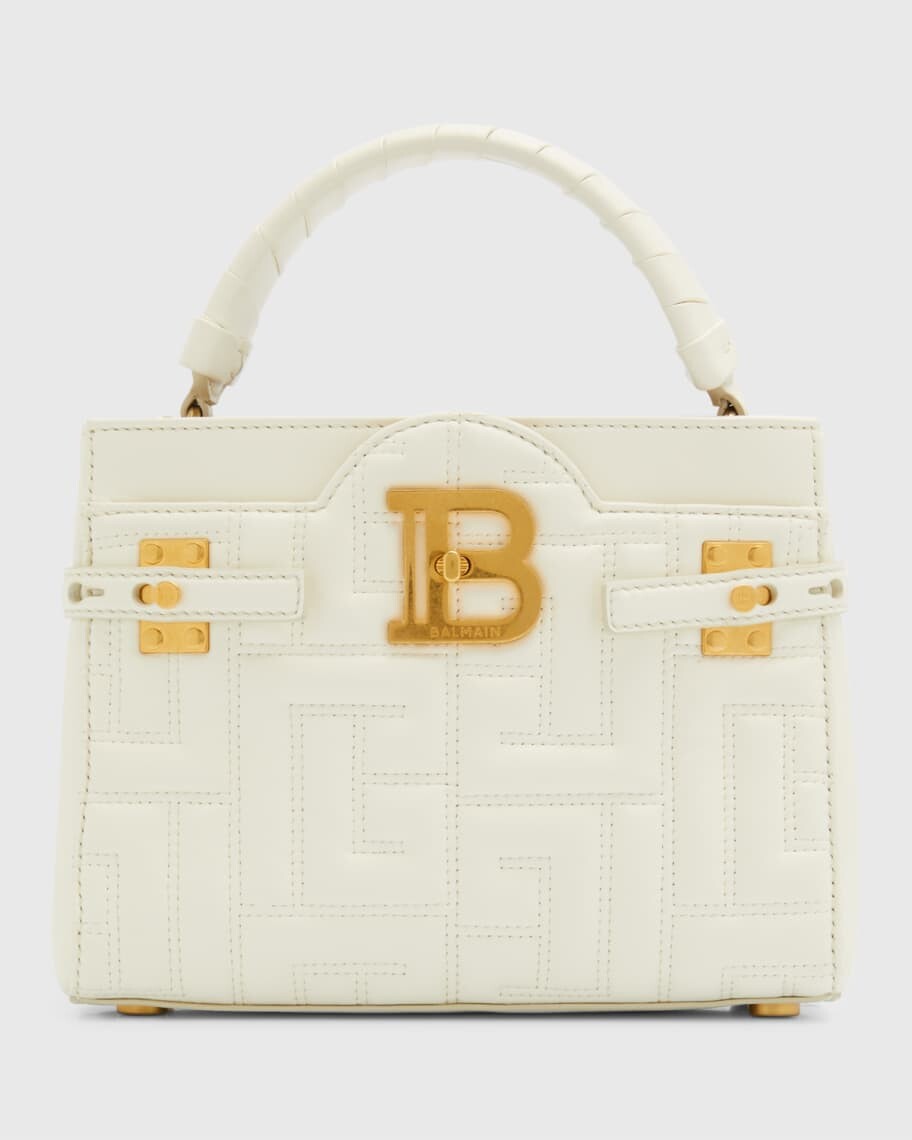 

Сумка BBuzz 22 из стеганой кожи ягненка с ручкой сверху Balmain